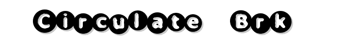 Circulate (BRK) font